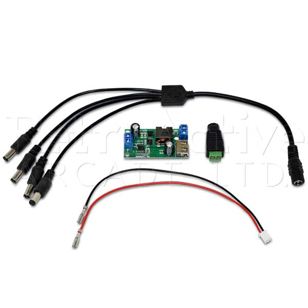 Arcade1Up 12V to 5V Power Conversion Kit Power Solutions Universal - Retro Active Arcade