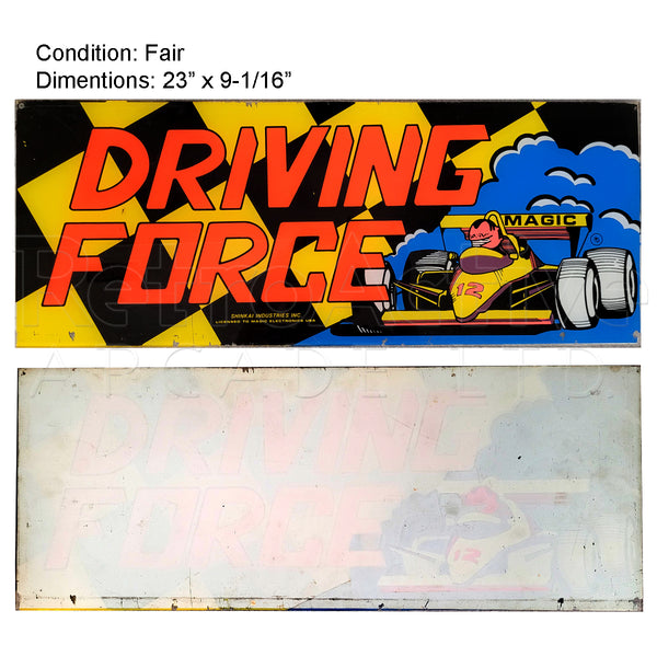 Original Driving Force Marquee | Shinkai Video Game Arcade Cabinet Accessories Retro Active Arcade - Retro Active Arcade