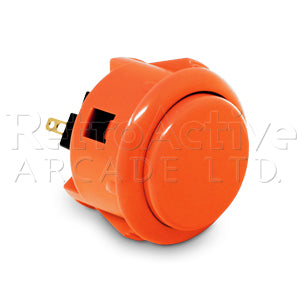 Sanwa OBSF 30mm (OEM) - Orange Pushbuttons Sanwa Denshi - Retro Active Arcade