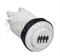 Concave Printed Player Button - White Pushbuttons Universal - Retro Active Arcade