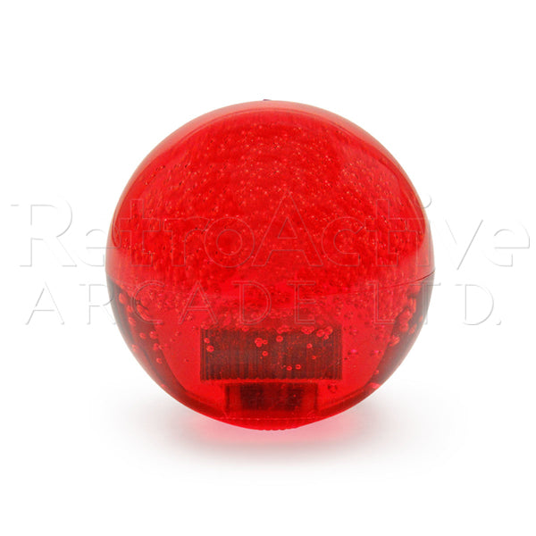 35mm Translucent "Bubble" Ball Top - Red Joysticks Universal - Retro Active Arcade