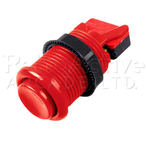HAPP Clone Concave Buttons - Red Pushbuttons Universal - Retro Active Arcade