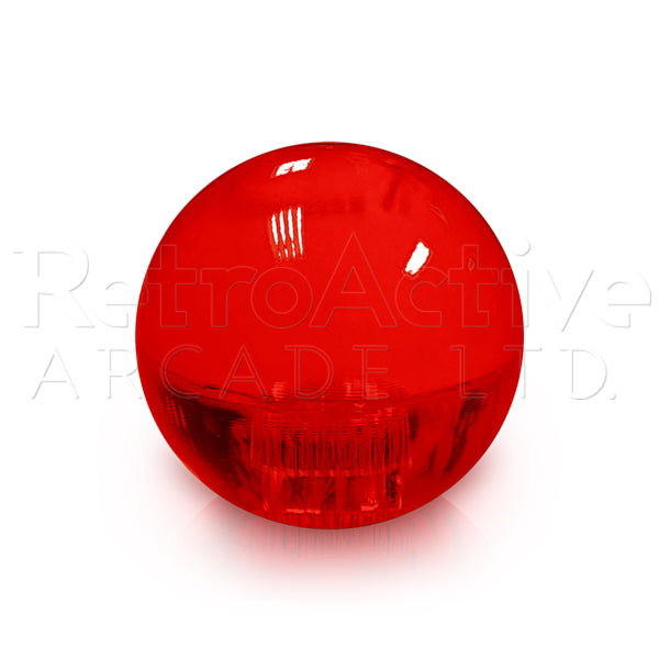 35mm Translucent Ball Top - Red Joysticks Universal - Retro Active Arcade