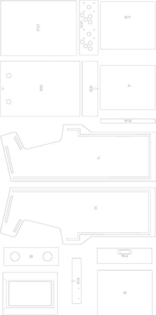 2 Player Mini Arcade Plans .DXF and .PDF