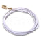 1 Meter Wire with .110" Connector - White Wiring & Harnesses Universal - Retro Active Arcade