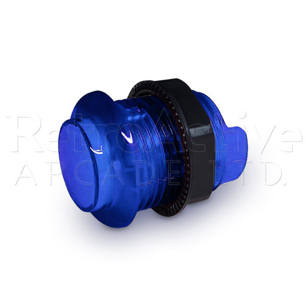 12v Illuminated Fusion Buttons 24mm - Blue Pushbuttons Universal - Retro Active Arcade