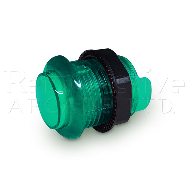12v Illuminated Fusion Buttons 24mm - Green Pushbuttons Universal - Retro Active Arcade