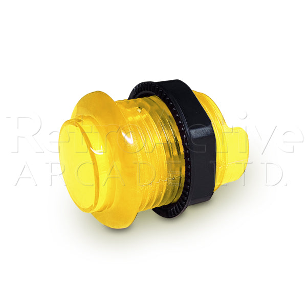 12v Illuminated Fusion Buttons 24mm - Yellow Pushbuttons Universal - Retro Active Arcade