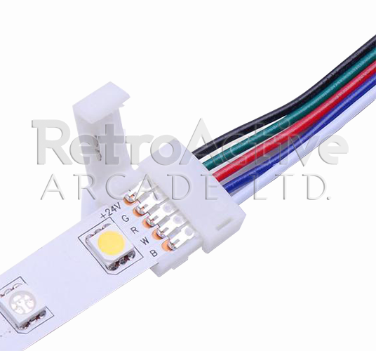 6" RGBW 5 Pin Connector Wiring & Harnesses Universal - Retro Active Arcade