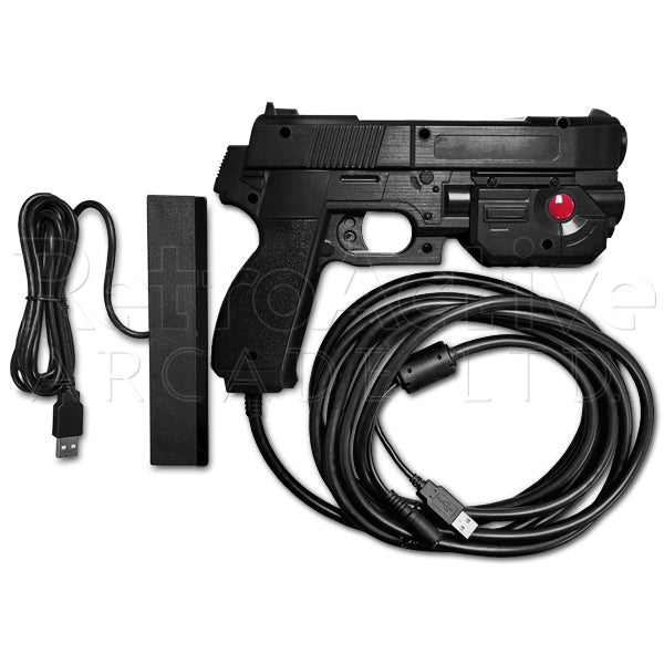AimTrak Light Gun with Recoil - Black Light Guns Ultimarc - Retro Active Arcade