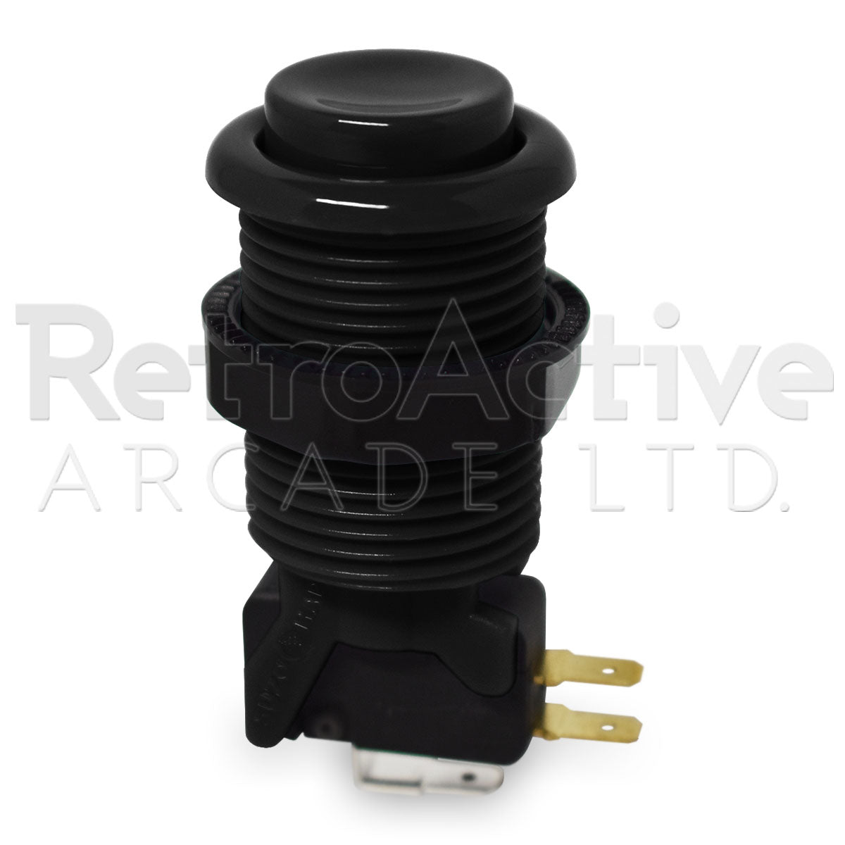 HAPP Concave Arcade Buttons - Black – Retro Active Arcade