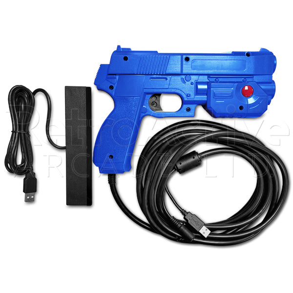 AimTrak Light Gun with Recoil - Blue Light Guns Ultimarc - Retro Active Arcade