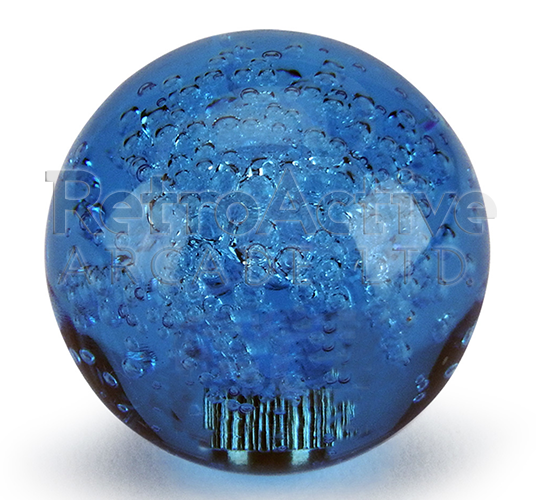 43mm Translucent Bubble Ball Top - Blue Joysticks Universal - Retro Active Arcade