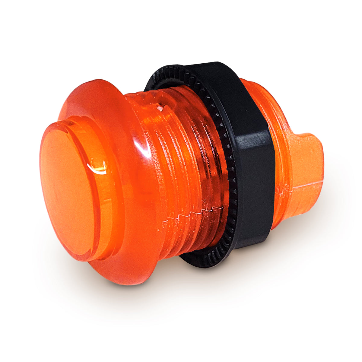 12v Illuminated Fusion Buttons 28mm- Orange Pushbuttons Universal - Retro Active Arcade