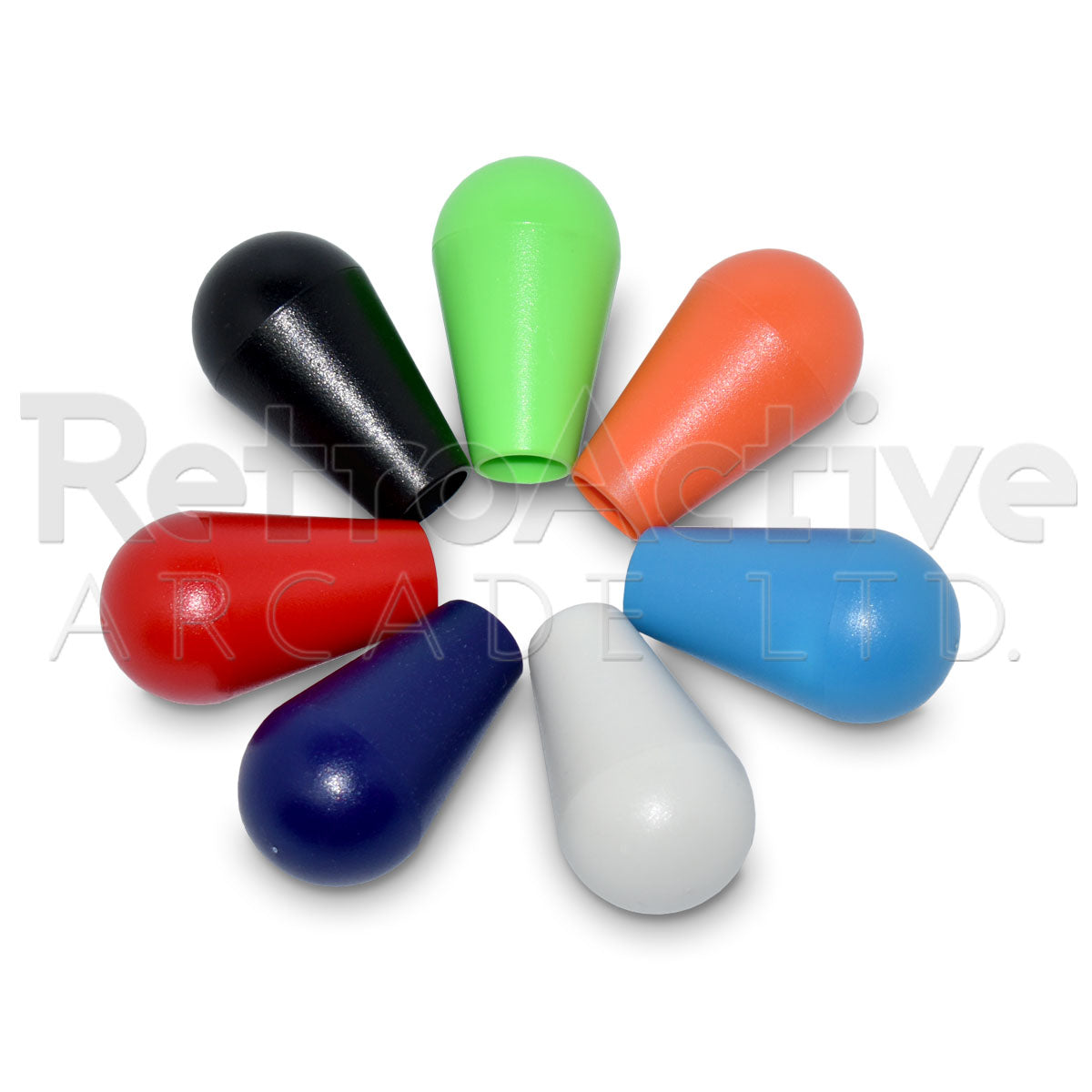 Joystick Bat Top - White Joysticks Universal - Retro Active Arcade