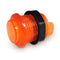 12v Illuminated Fusion Buttons 28mm- Orange Pushbuttons Universal - Retro Active Arcade