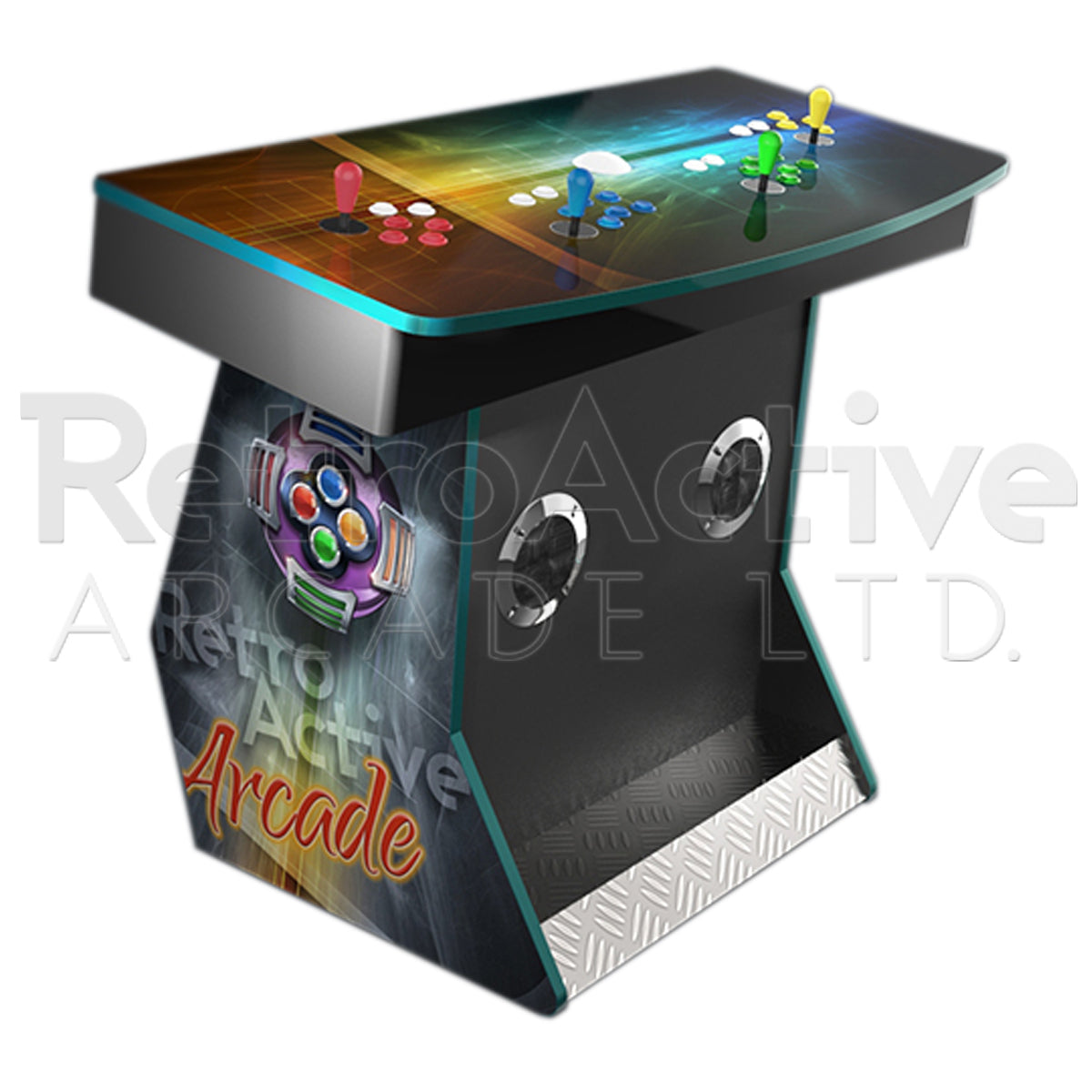 4 Player Pedestal Signature Series Arcades - Custom Built Retro Active Arcade - Retro Active Arcade