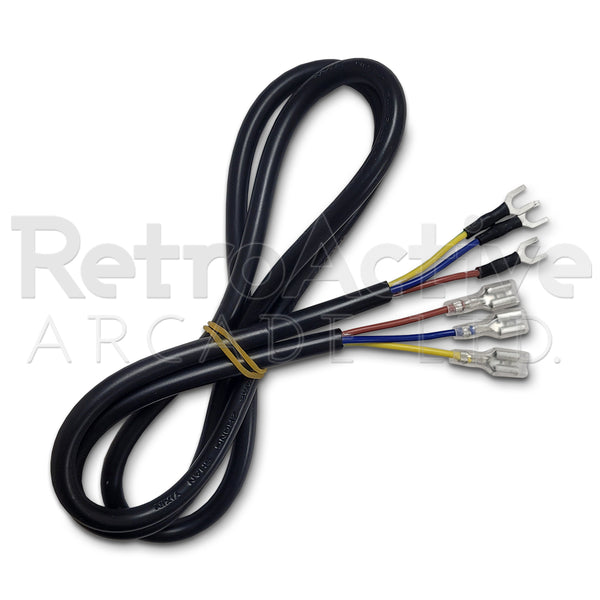 Power Switch to AC Power Cable Power Solutions Universal - Retro Active Arcade