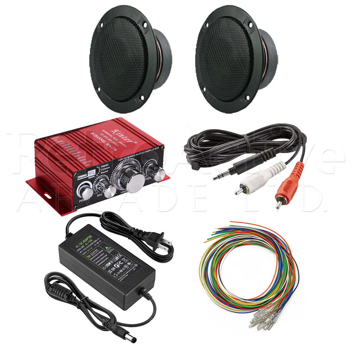 Standard 12v Audio Kit Arcade Bundles Retro Active Arcade - Retro Active Arcade