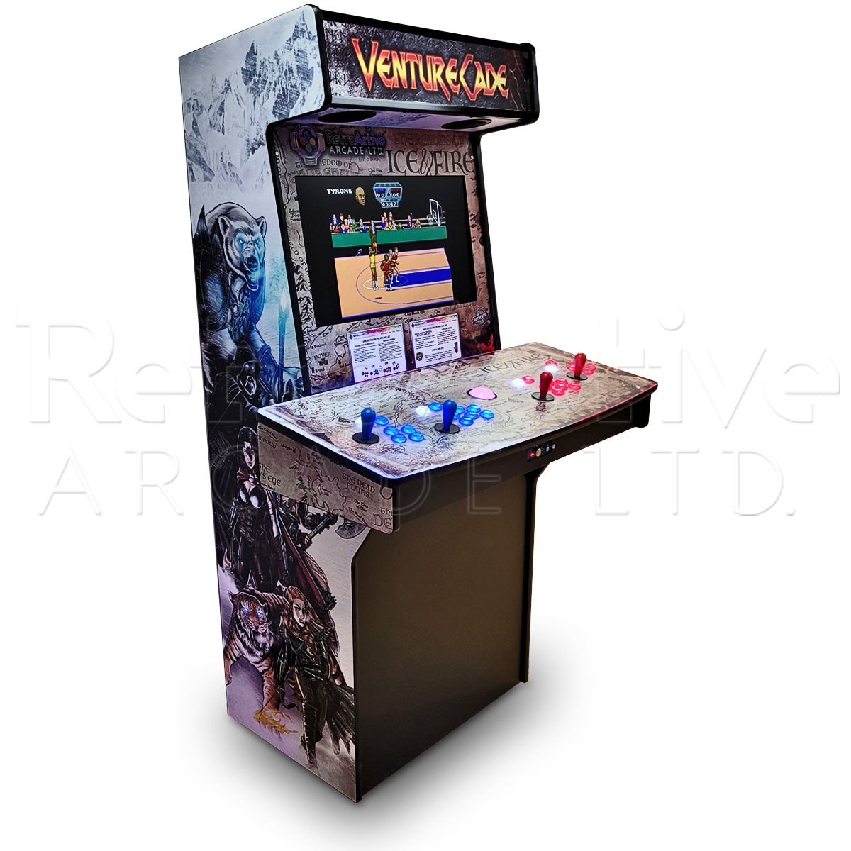 4 Player Monster Arcade - Venture Theme Arcades - Ready to Go Retro Active Arcade - Retro Active Arcade