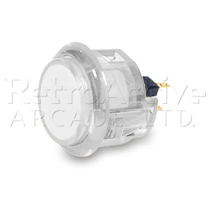Sanwa OBSC 30mm (Translucent) - White Pushbuttons Sanwa Denshi - Retro Active Arcade