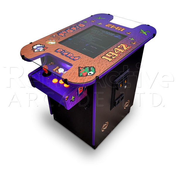 2 Player Cocktail Arcade - Dig-Dug/1942 Theme Arcades - Ready to Go Retro Active Arcade - Retro Active Arcade