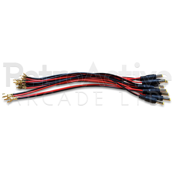 DC Pigtail Power Lead (Fork Terminals) Power Solutions Universal - Retro Active Arcade