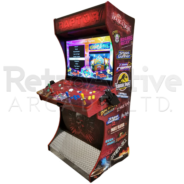 4 Player Raptor Light Gun Arcade Machine Retro Active Arcade